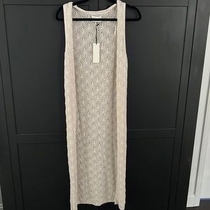 Crochet maxi cardigan XS NWT